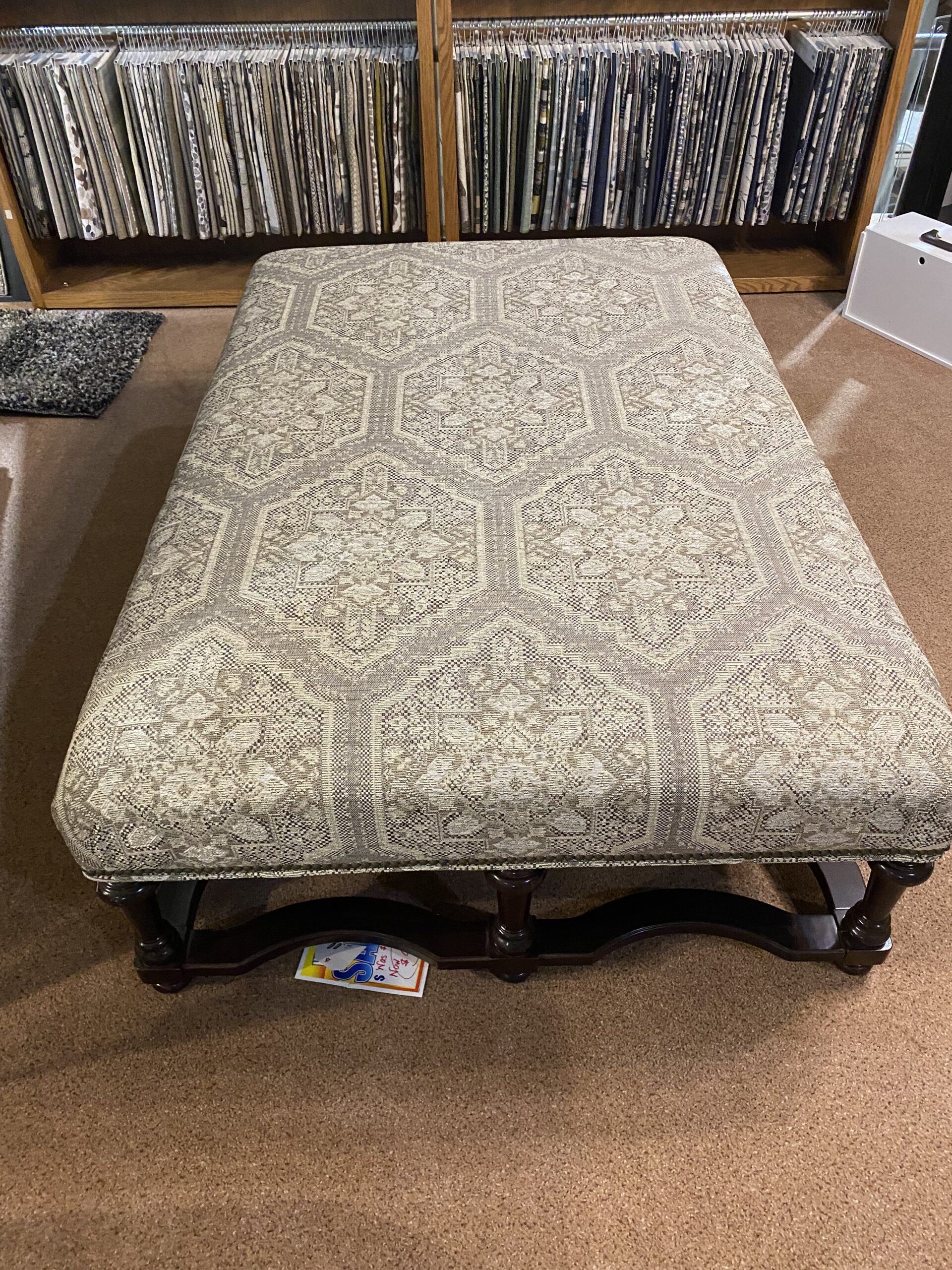 Kincaid Large Ottoman with Nail Heads